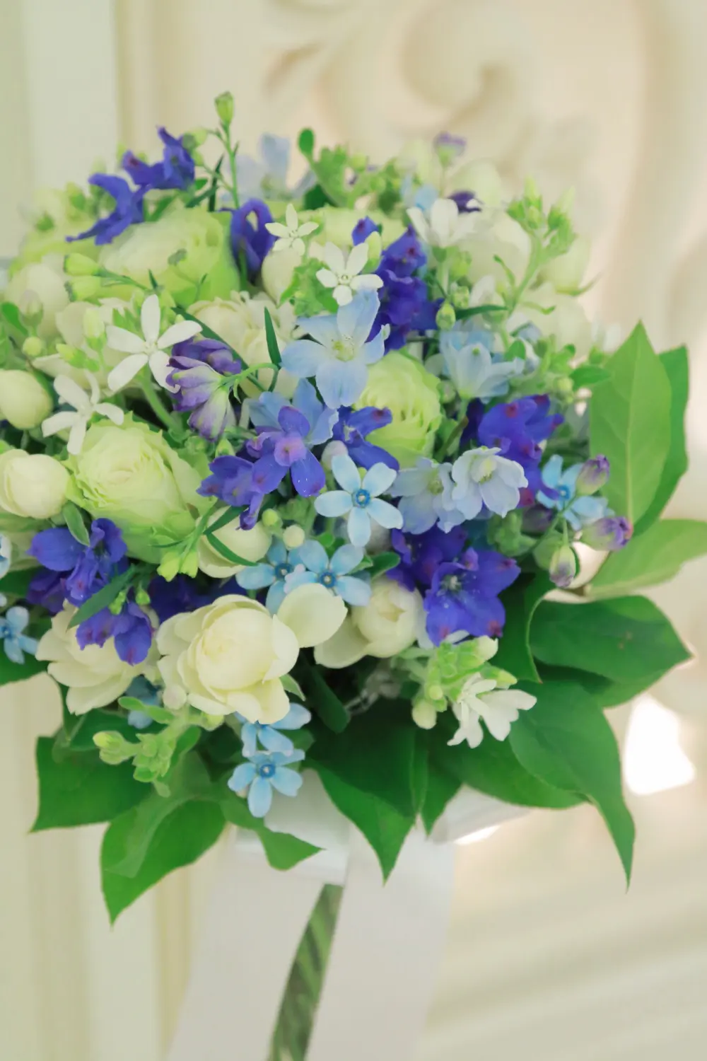 Gabriella様ご検討用＊春色カラーのブーケ＊お花・グリーンイメージ 清楚さと上品さと温かさのお花 - 大阪 江坂のフラワースタジオ